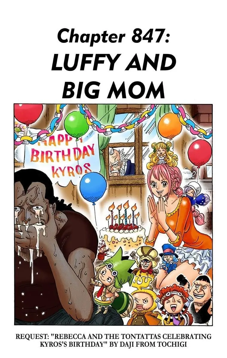 One Piece Digital Colored Chapter 847 image 01